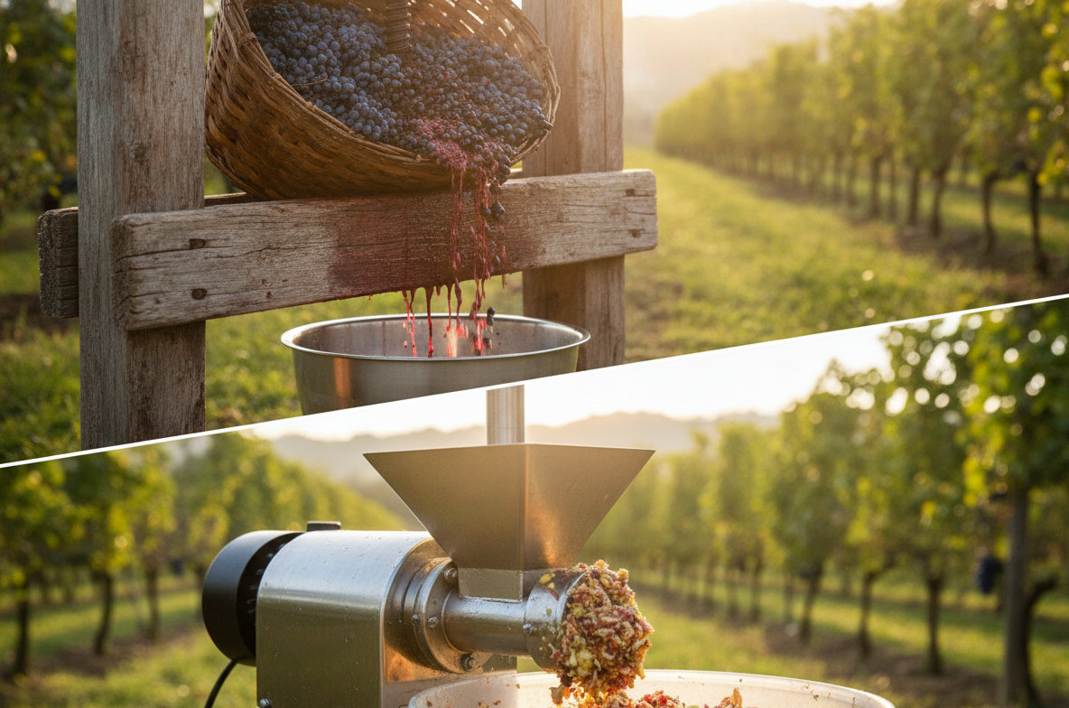 Wine Press vs. Fruit Crusher: Essential Equipment for Home Winemaking